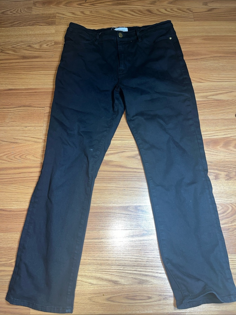 Frame Jeans Women Size 31 Stretchy Hi Rise Black